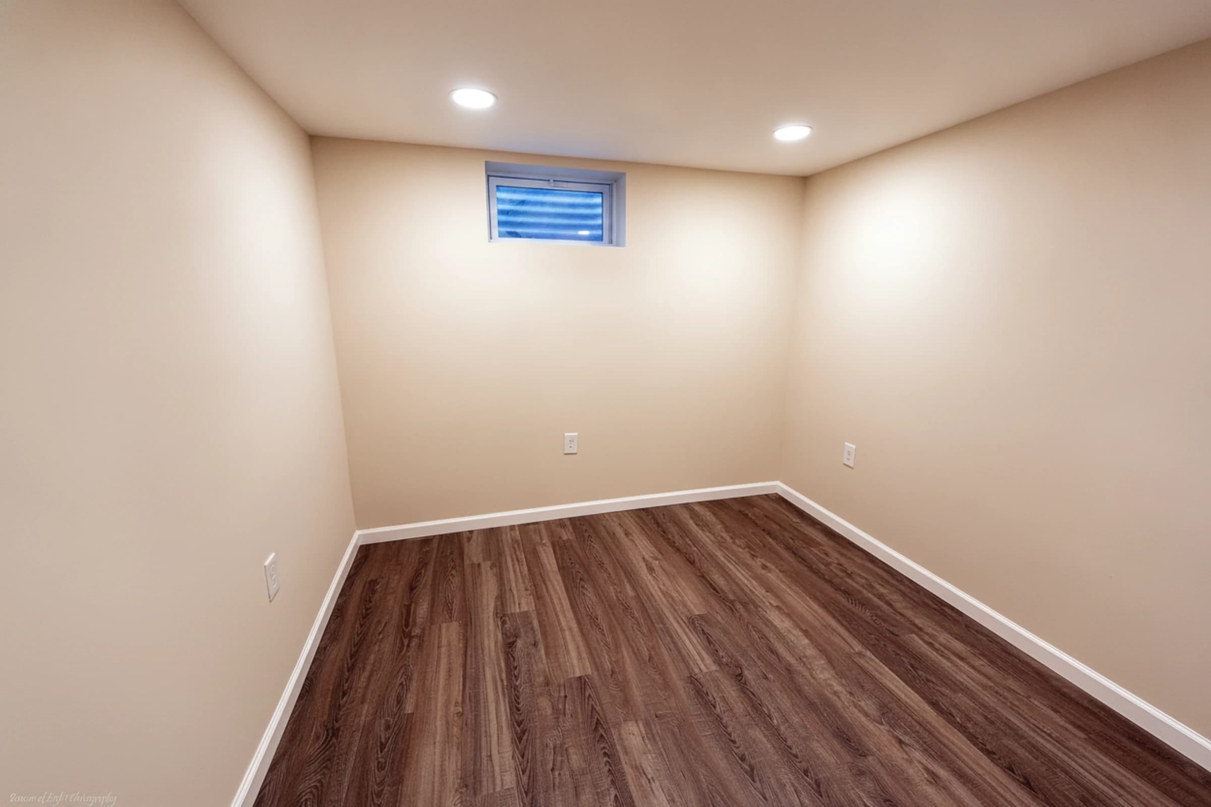 Finished lower level
